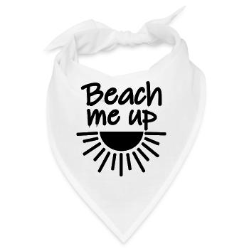 Beach Me Up Summer Beach Sunset - Bandana - Weiß - Vorne