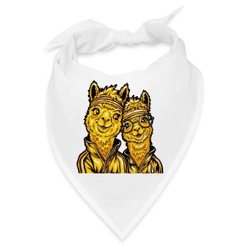 Alpaka Love Tiere - Bandana - Weiß - Vorne
