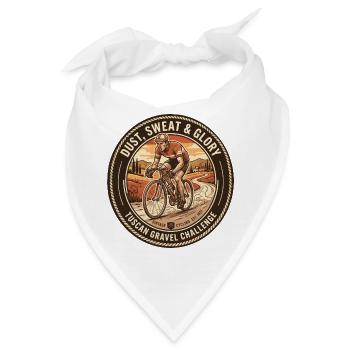 Vintage-T-Shirt des toskanischen Radfahrers - Bandana - Weiß - Vorne
