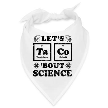  Physik, Biologie, Naturwissenschaften Mathe - Bandana - Weiß - Vorne