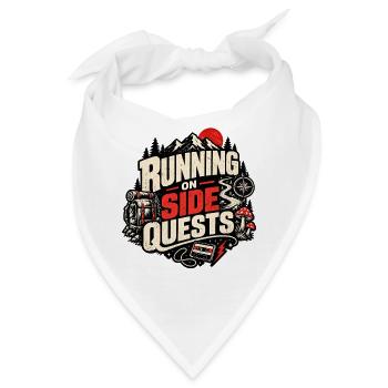 Laufend auf Nebenquests - Bandana - Weiß - Vorne