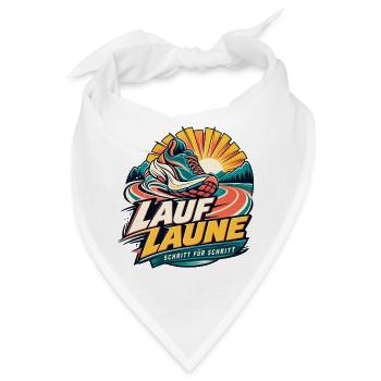 Lauf Laune – Schritt für Schritt - Bandana - Weiß - Vorne