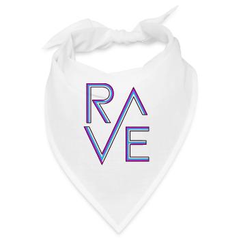 Rave Neon - Bandana - Weiß - Vorne
