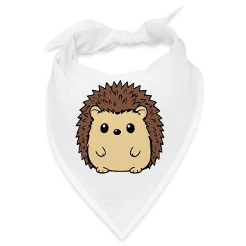 Lustiger Comic Igel Geschenkidee Naturliebhaber z - Bandana - Weiß - Vorne