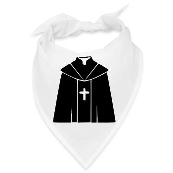 Priester Pfarrer Theologie Geschenk Christentum  - Bandana - Weiß - Vorne