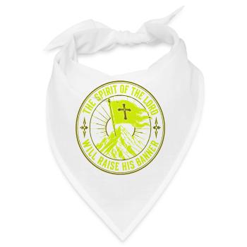 Der Geist des Herrn wird sein Banner erheben - Bandana - Weiß - Vorne