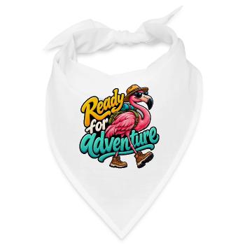 Flamingo - Bandana - Weiß - Vorne