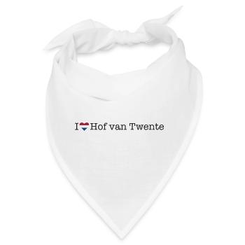 I love Hof van Twente - Bandana - Weiß - Vorne