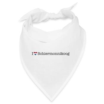 I love Schiermonnikoog - Bandana - Weiß - Vorne