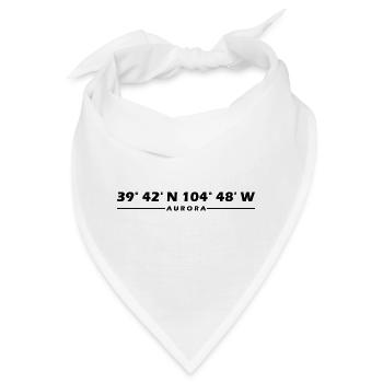 Aurora Koordinaten - Bandana - Weiß - Vorne