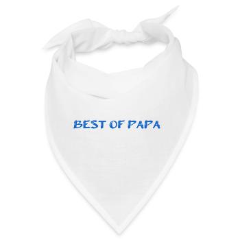 VATERTAG. ALLES GUTE ZUM GEBURTSTAG, PAPA. PAPA. ALLES GUTE ZUM GEBURTSTAG. - Bandana - Weiß - Vorne