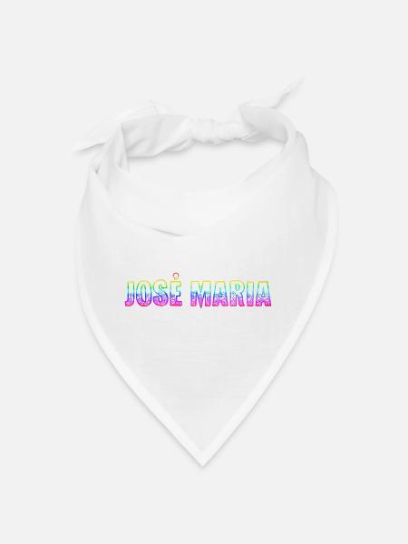 josé maria rs regenbogen - Bandana - Weiß