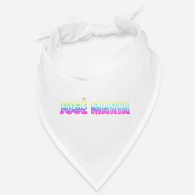 josé maria rs regenbogen - Bandana - Weiß