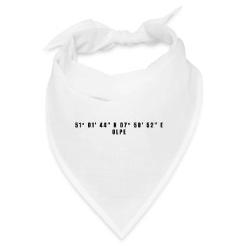 Olpe Nordrhein-Westfalen Koordinaten - Bandana - Weiß - Vorne
