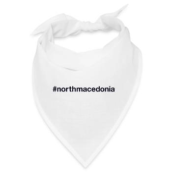 NORTH MACEDONIA Hashtag Nordmazedonien - Bandana - Weiß - Vorne