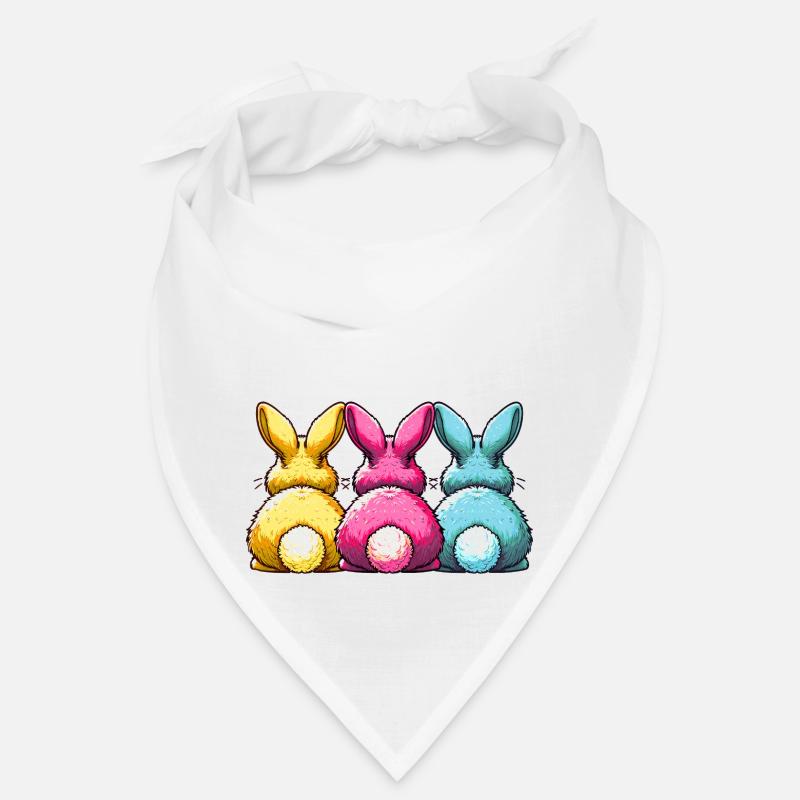 LAPINS DE PÂQUES COLORÉS Joyeuses Pâques Bandana