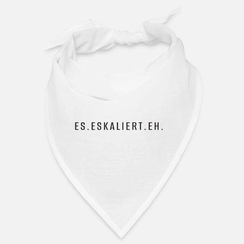 Es_eskaliert - Bandana - Weiß