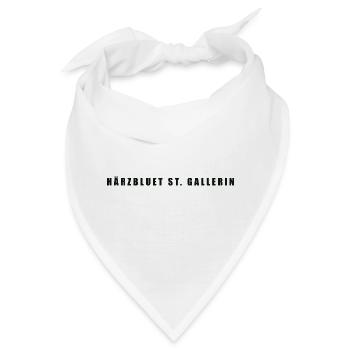 Härzbluet St. Gallerin St. Gallen - Bandana - Weiß - Vorne