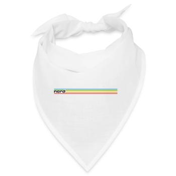 NERDY forever - nerd Rainbow - Bandana - Weiß - Vorne