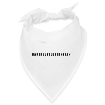 Härzbluetluzernerin Kanton Luzern - Bandana - Weiß - Vorne
