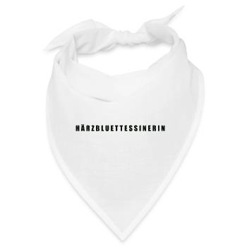 Härzbluettessinerin Kanton Tessin Ticino - Bandana - Weiß - Vorne