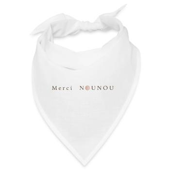 Botschaft der Anerkennung – Danke, Nanny - Bandana - Weiß - Vorne