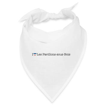 I love Les Pavillons sous Bois - Bandana - Weiß - Vorne