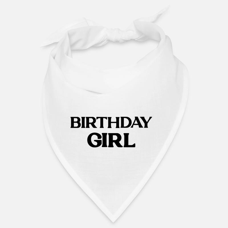 Fille d’anniversaire - Bandana - blanc