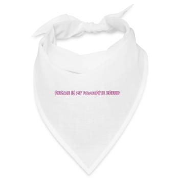 Rescue ist meine Lieblingsrasse - Bandana - Weiß - Vorne