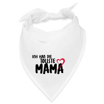 Muttertag Mom beste Mutter Mama Mutti Liebe - Bandana - Weiß - Vorne