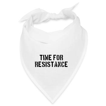 time for resistance - Bandana - Weiß - Vorne