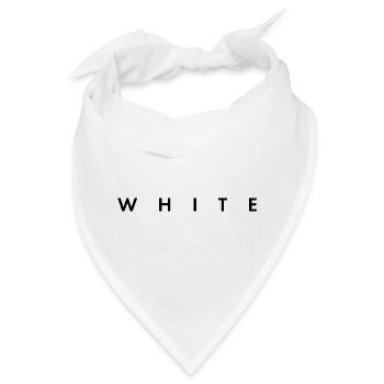white - the color white - Bandana - Weiß - Vorne