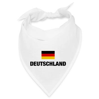 Deutschland deutsche Flagge deutsch Fahne Geschenk - Bandana - Weiß - Vorne