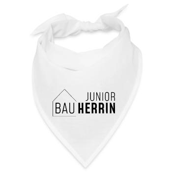 Junior Bauherrin mit Haus - Bandana - Weiß - Vorne