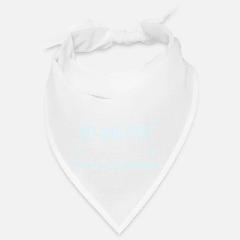 Cheval - c'est incurable - Bandana - blanc