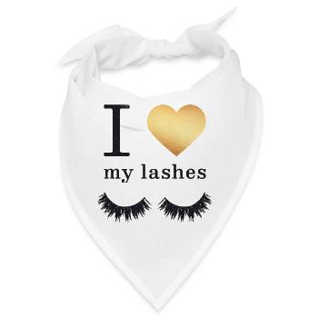 Lange Wimpern Mascara - Bandana - Weiß - Vorne