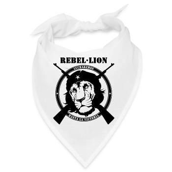 Rebellen Lion Victoria - Bandana - Weiß - Vorne