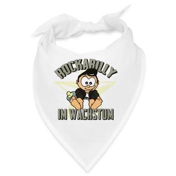 Rockabilly im Wachstum - Bandana - Weiß - Vorne