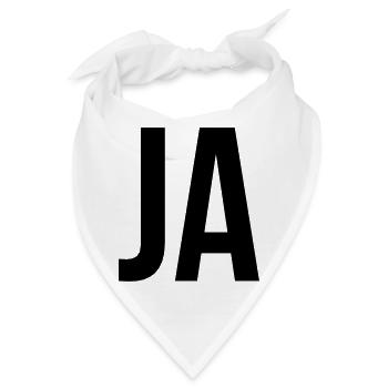 Ja - Bandana - Weiß - Vorne