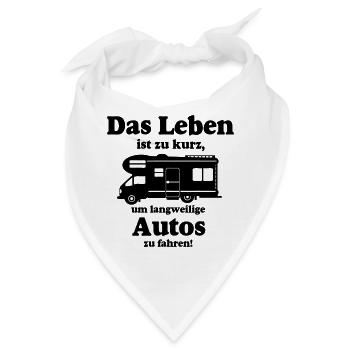 Wohnmobil,Camping,Fun Shirt,Wohnmobil Leben(25) - Bandana - Weiß - Vorne