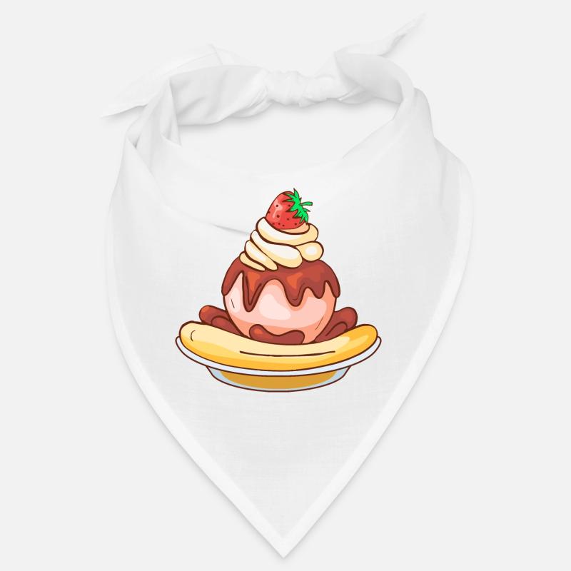 Crème glacée, crème glacée, crème glacée, crème glacée, boule, crème glacée, sundae Bandana