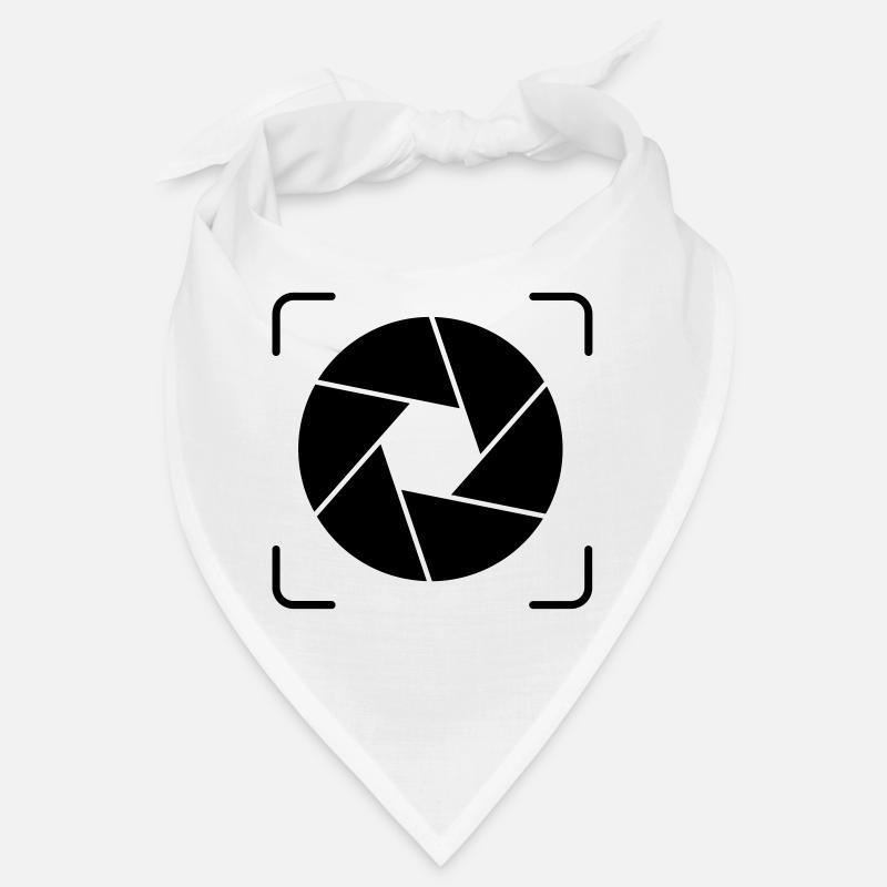 Caméra - lentilles - Bandana - blanc