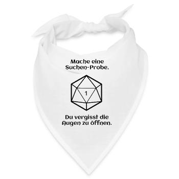 W20 - Suchen - Pech - Bandana - Weiß - Vorne
