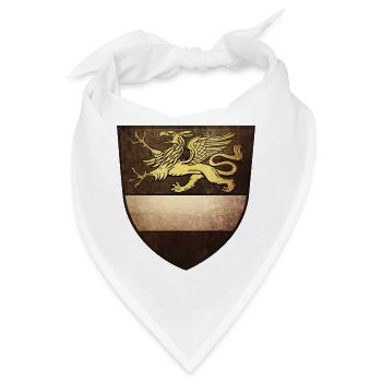 Rostock | Vintage Style | Greif - Bandana - Weiß - Vorne