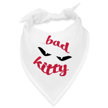 Bad Kitty - Bandana - Weiß - Vorne