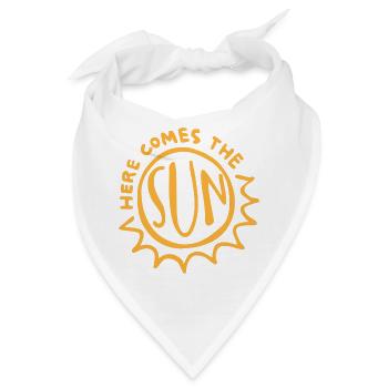 Here comes the sun - Bandana - Weiß - Vorne