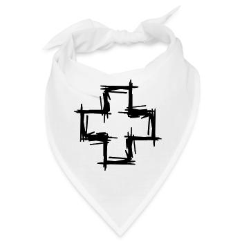 Schweiz - Schweizerkreuz für Schweizer - Bandana - Weiß - Vorne