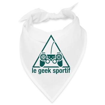 Der sportliche Geek - Bandana - Weiß - Vorne