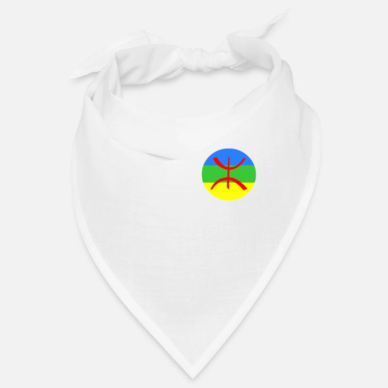 Drapeau de la main Amazigh - Bandana - blanc