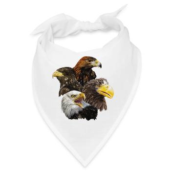 Pigargos und Adler - Bandana - Weiß - Vorne